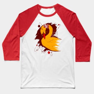 Orange and Red Swan Among The Stars Baseball T-Shirt